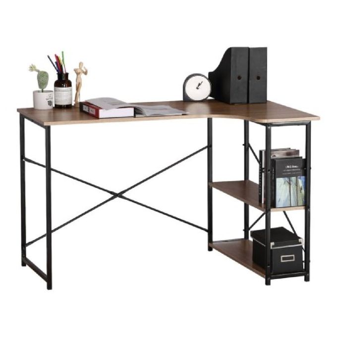 ΓΡΑΦΕΙΟ ΓΩΝΙΑ ΞΥΛΟ ΚΑΙ ΣΙΔΕΡΟ (120X73X75) (ΕΚΠΤ.-15€ ΚΟΥΤΙ)