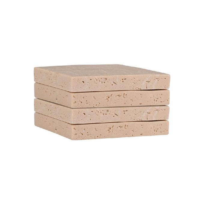 ΣΟΥΒΕΡ ΜΕ ΟΨΗ TRAVERTINE ΣΕΤ 4ΤΕΜ.