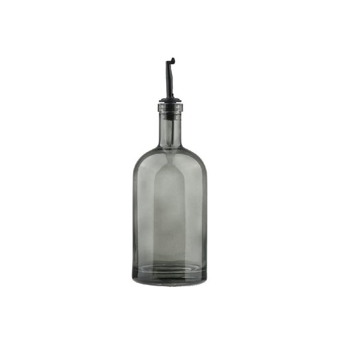 ΜΠΟΥΚΑΛΙ ΓΙΑ ΛΑΔΙ-ΞΥΔΙ ΜΕ ΣΤΟΜΙΟ ΓΙΑ ΡΟΗ 500ML Φ8.2X19.5CM ΓΚΡΙ