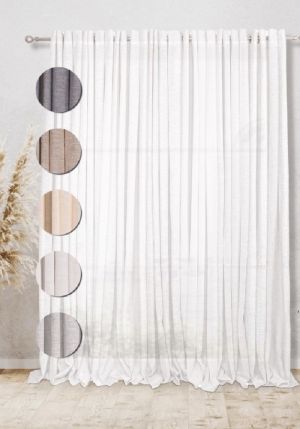 ΚΟΥΡΤΙΝΑ ΕΤΟΙΜΗ 140Χ260 ELXI SAND 100%POL