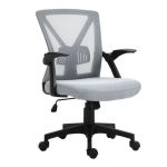 ΚΑΡΕΚΛΑ ΓΡΑΦΕΙΟ ΜΠΡΑΤΣΑ ΓΚΡΙ MESH BF2130