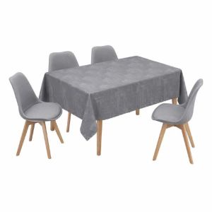 ΤΡΑΠΕΖΟΜΑΝΤΗΛΟ ΑΛΕΚΙΑΣΤΟ JACQUARD ΓΚΡΙ (140X220)