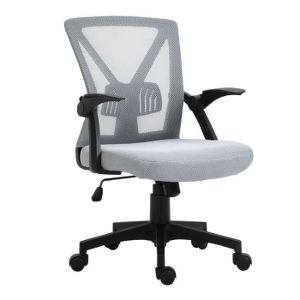 ΚΑΡΕΚΛΑ ΓΡΑΦΕΙΟ ΜΠΡΑΤΣΑ ΓΚΡΙ MESH BF2130