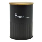 ΒΑΖΟ ΜΕΤΑΛΛΙΚΟ ΜΑΥΡΟ SUGAR ΜΕ ΜΠΑΜΠΟΥ ΚΑΠΑΚΙ 9,5X9,5X13ΕΚ.