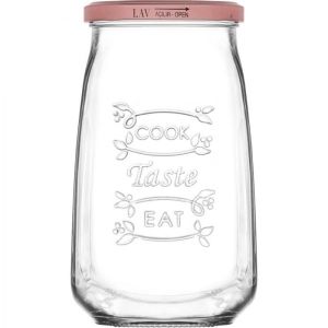 ΒΑΖΟ 1050ML ΜΕ ΜΕΤΑΛΙΚΟ ΒΙΔΩΤΟ ΚΑΠΑΚΙ TASTY - LAV