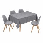 ΤΡΑΠΕΖΟΜΑΝΤΗΛΟ ΑΛΕΚΙΑΣΤΟ JACQUARD ΓΚΡΙ (140X220)
