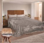 KOYBEPTA ΔΙΠΛΗ 220X240 MONOXP.ΒΕΛΟΥΤΕ MAYA BEIGE 490GR
