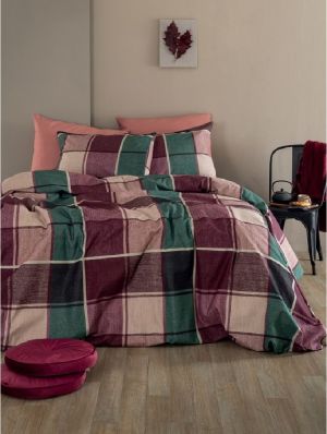 ΣΕΝΤΟΝΙΑ ΥΠΕΡΔ.240Χ265 FLANNEL BEAUTY FB0237 ΣΕΤ 4 PALAMAIKI