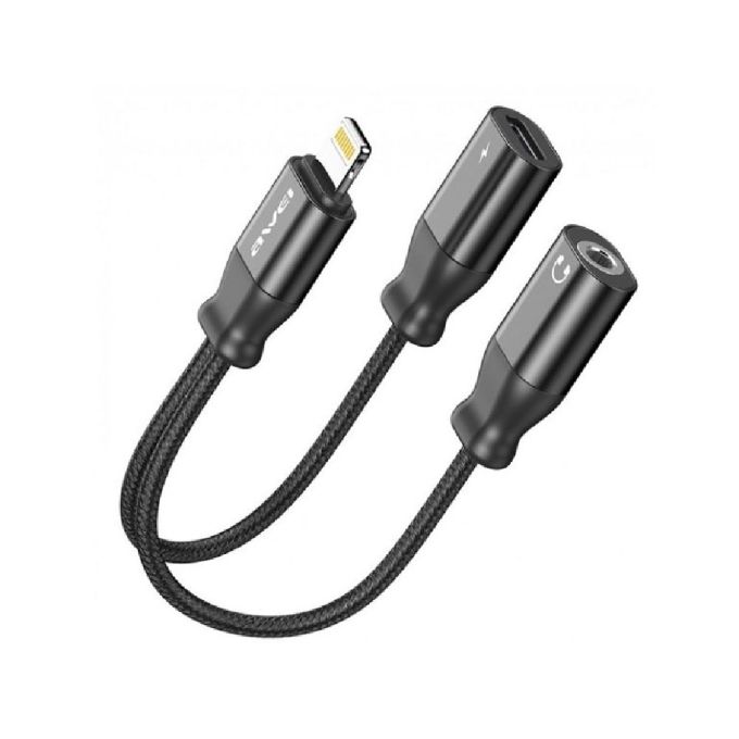 ΑΝΤΑΠΤΟΡΑΣ LIGHTNING MALE ΣΕ JACK 3.5MM-LIGHTNING FEMALE - CL-73 - AWEI - 888148