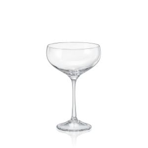 ΠΟΤΗΡΙΑ ΚΟΛΩΝΑΤΑ ΣΕΤ 4 ΤΕΜΑΧΙΩΝ COUPE 180ML PRALINES - CRYSTALEX