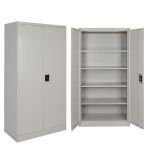 ΝΤΟΥΛΑΠΑ ΜΕΤΑΛΛΙΚΗ ΔΙΦΥΛΛΗ ΜΕ ΡΑΦΙΑ 70X40X171CM (ΕΚΠΤ.-20€ ΚΟΥΤΙ)