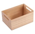 ΚΟΥΤΙ ΑΠΟΘ. BAMBOO 37X26X16.5CM ΜΕ ΛΑΒΕΣ