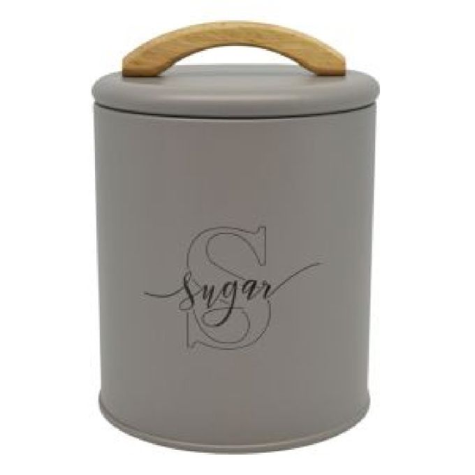 ΒΑΖΑΚΙ SUGAR ΜΕΤΑΛΛΙΚΟ TAUPE ΜΕ ΞΥΛ. ΛΑΒΗ (11X11X15)