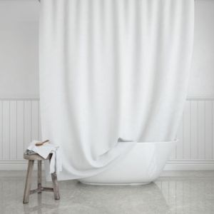 ΚΟΥΡΤΙΝΑ ΜΠΑΝΙΟΥ PEVA 180X200 CM ΛΕΥΚΟ ΜΟΝΟΧΡΩΜΙΑ