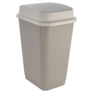 ΚΑΔΟΣ ΑΠΟΡΡΙΜΑΤΩΝ FLIPTOP 50LT ΓΚΡΙ