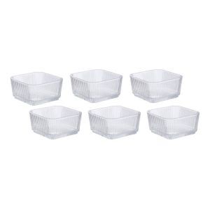 ΜΠΩΛΑΚΙΑ ΣΕΤ 6 ΓΥΑΛΙΝΑ 260ML (9,8X9,8X5)