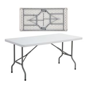 ΤΡΑΠΕΖΙ CATERING ΠΤΥΣΣΟΜΕΝΟ ΛΕΥΚΟ 152X76X74ΕΚ.