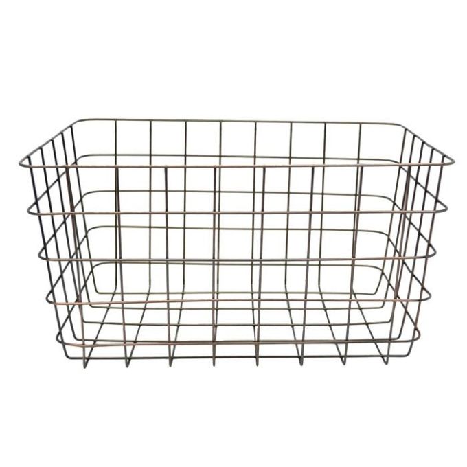 ΦΡΟΥΤΙΕΡΑ-ΚΑΛΑΘΙ ΜΕΤΑΛΛΙΚΟ ΜΠΡΟΝΖΕ 38X26X21ΕΚ.