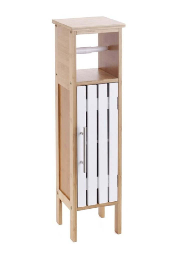 ΕΠΙΠΛΟ - ΣΤΗΛΗ ΒΑΜΒΟΟ ΜΕ ΘΗΚΗ ΓΙΑ ΧΑΡΤΙ WC 18Χ18Χ71CM 531