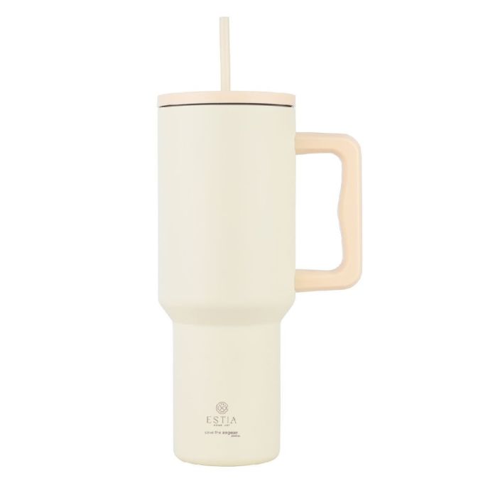 ΘΕΡΜΟΣ STRAW TUMBLER XL STA 1200ML LILY WHITE