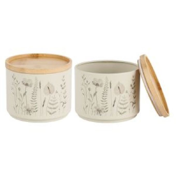 ΒΑΖΑΚΙΑ ΣΕΤ 2 ΜΕΤΑΛΛΙΚΑ ΜΕ ΜΠΑΜΠΟΥ ΚΑΠΑΚΙ (11,3X11,3X9,6Y ΕΚ.)