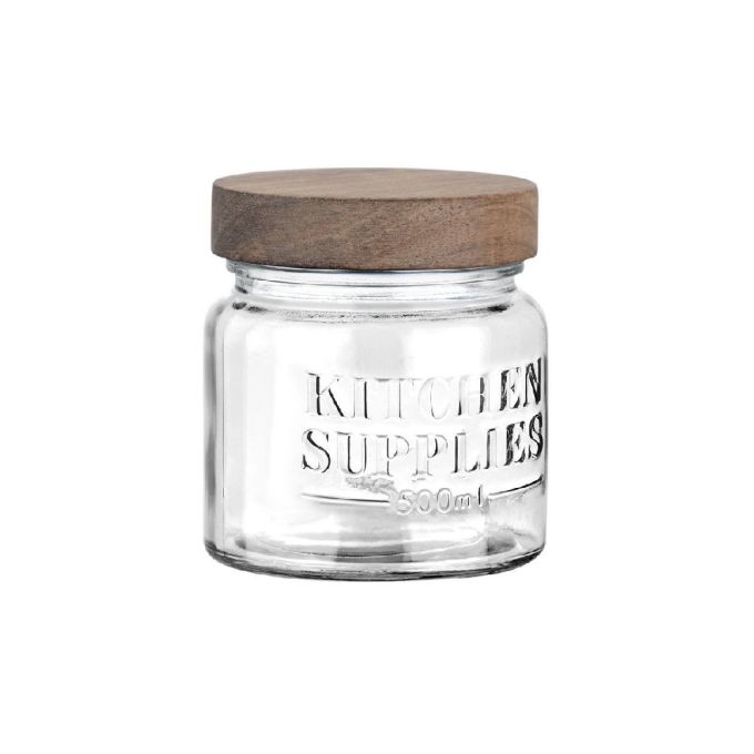 ΔΟΧΕΙΟ ΑΠΟΘΗΚΕΥΣΗΣ ALLURE ΓΥΑΛΙΝΟ 500ML 10X10X11CM