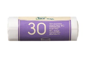ΣΑΚΟΥΛΕΣ WC ΡΟΛΟ TANI HOME ΑΡΩ-ΚΕΣ ΒΑΝΙΛΙΑ 46X56 30ΤΕΜ