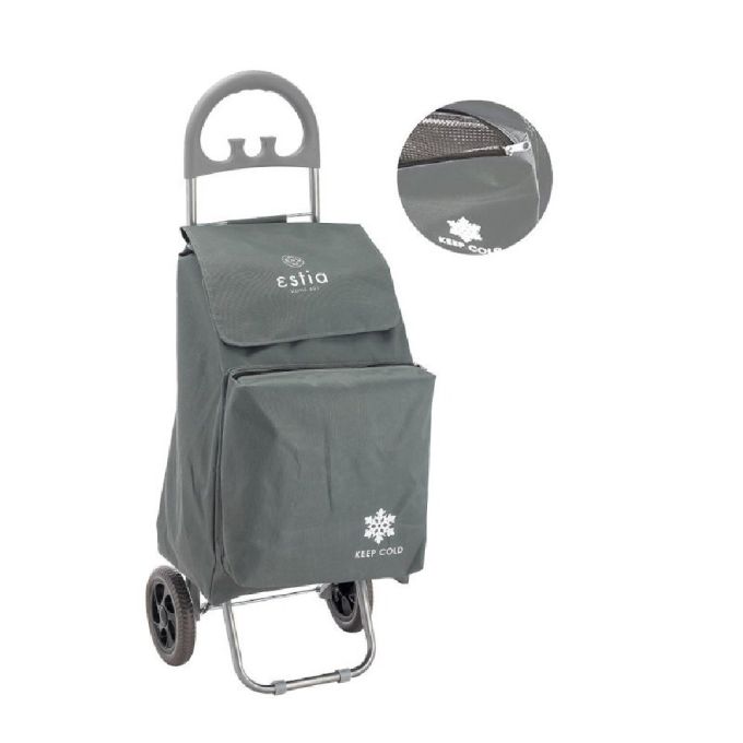 ΚΑΡΟΤΣΙ ΛΑΙΚΗΣ ECOMAX ΥΦΑΣΜ. 40LT ΓΚΡΙ