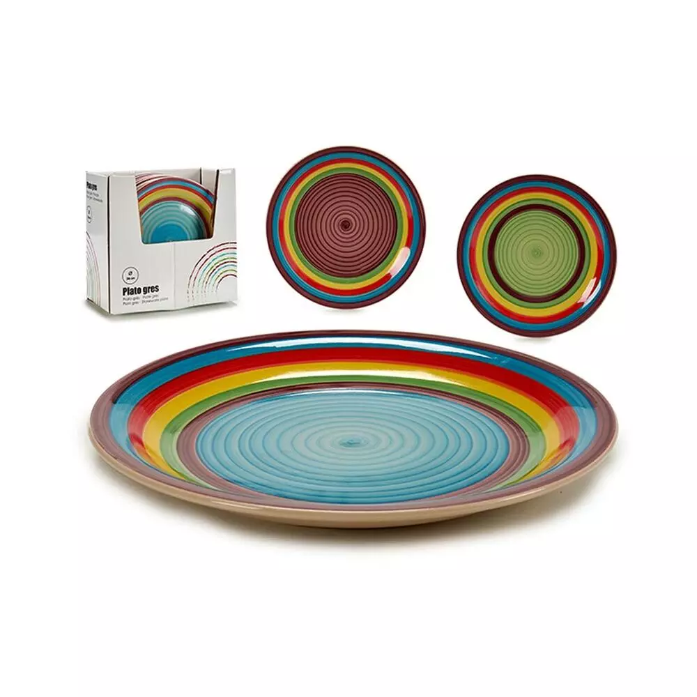 ΠΙΑΤΟ ΣΤΡΟΓΓΥΛΟ ΕΠΙΠΕΔΟ ΑΠΟ ΠΟΡΣΕΛΑΝΗ ΣΕ ΟΥΡΑΝΙΟ ΤΟΞΟ ΧΡΩΜΑ, ΔΙΑΜΕΤΡΟΥ 26 ΕΚΑΤΟΣΤΩΝ