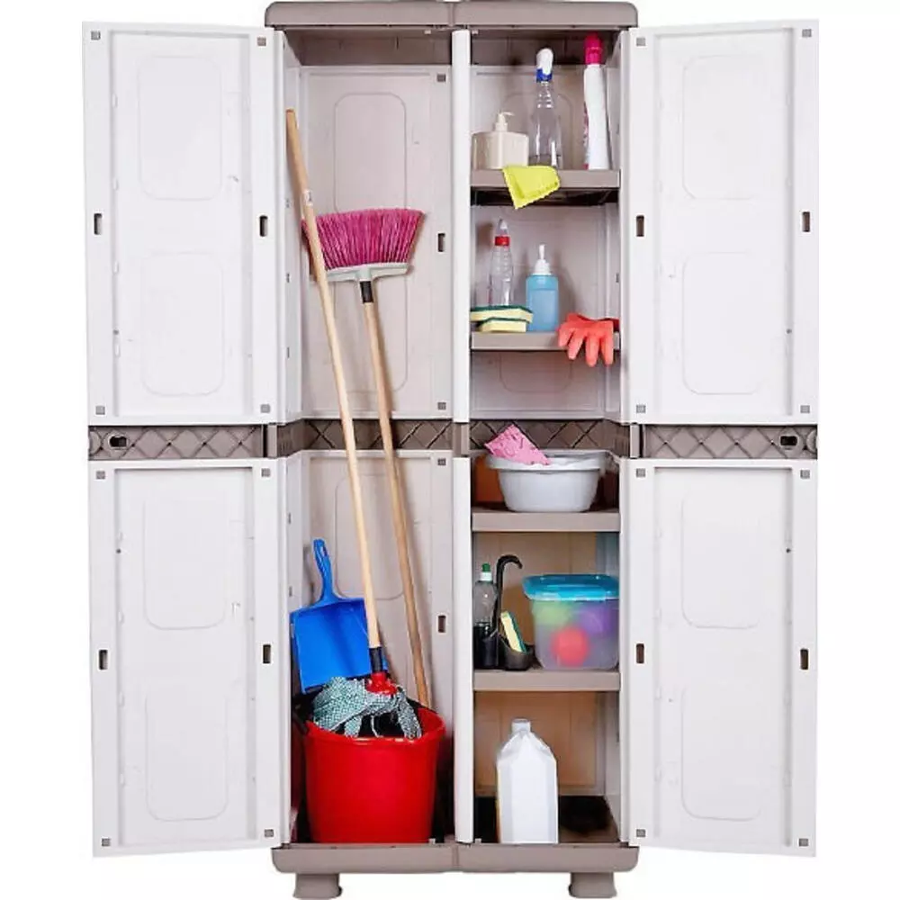 ΝΤΟΥΛΑΠΑ ΠΛΑΣΤΙΚΗ 4ΡΑΦΙΑ & ΧΩΡΙΣΜΑ 73Π Χ44Β Χ179Υ(ΕΚΠΤ.-10€ ΚΟΥΤΙ)