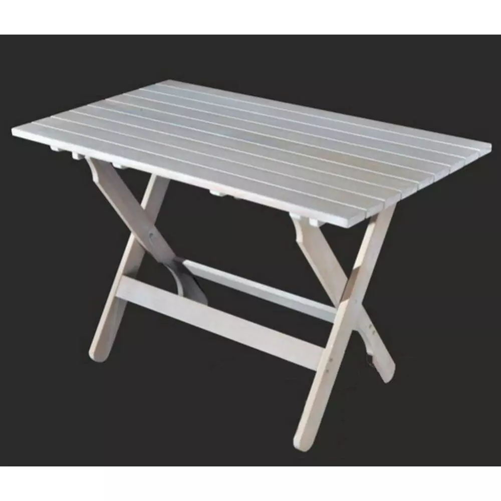 ΤΡΑΠΕΖΙ ΞΥΛΙΝΟ ΟΞΙΑ ΟΡΘΟΓΩΝΙΟ 80Χ140 ΛΕΥΚΟ ΛΑΚΑ