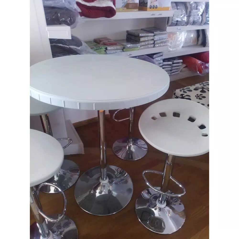 ΤΡΑΠΕΖΙ ΜΕΤΑΛΛΙΚΟ ΒΑΡ ΣΧΕΔΙΟ ΠΟΛΟ Φ80