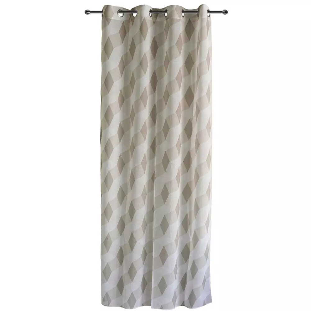 ΚΟΥΡΤΙΝΑ ΕΤΟΙΜΗ 3D DOLLY ΜΕ ΤΡΟΥΚΣ 140Χ250 ΜΠΕΖ