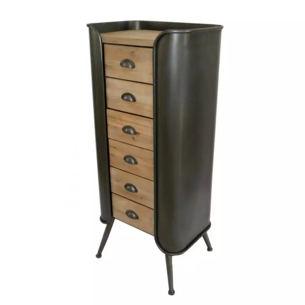 ΣΥΡΤΑΡΙΕΡΑ ΜΕ ΕΞΙ ΣΥΡΤΑΡΙΑ, ΞΥΛΙΝΗ ΜΕ ΣΥΝΔΙΑΣΜΟ ΑΠΟ ΣΙΔΕΡΟ 53,5X38,5X120ΕΚ.