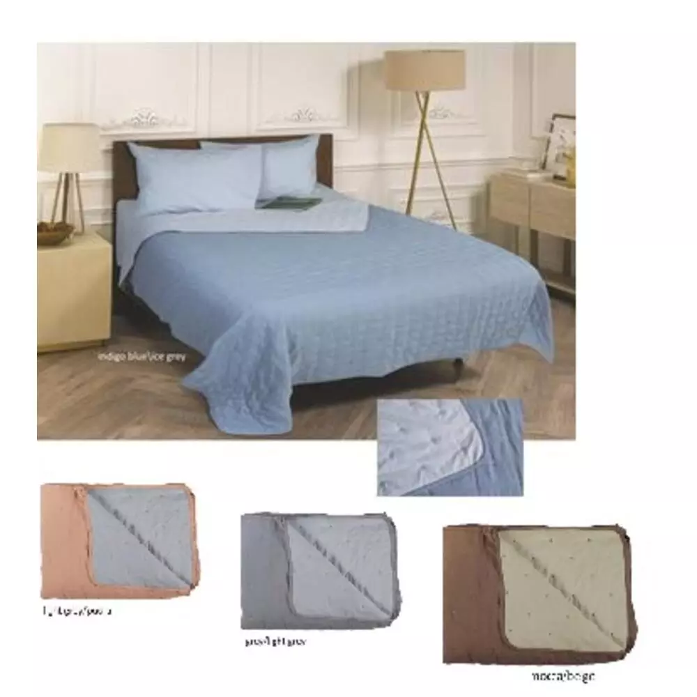 ΚΟΥΒΕΡΛΙ ΔΙΠΛΟ 220Χ240 ΚΕΝΤΗΤΟ ΣΧ.CIRCA ΣΕ 4ΔΙΧΡΩΜΙΕΣ 100% MICROFIBER