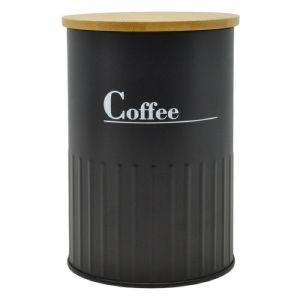 ΒΑΖΟ ΜΕΤΑΛΛΙΚΟ ΜΑΥΡΟ COFFEE ΜΕ ΜΠΑΜΠΟΥ ΚΑΠΑΚΙ 9,5X9,5X13ΕΚ.