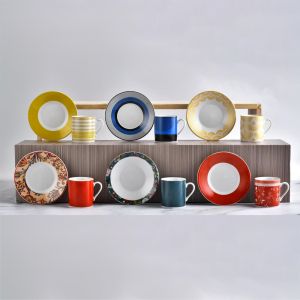 ΦΛΥΤΖΑΝΙΑ + ΠΙΑΤΑΚΙΑ ESPRESSO ΣΕΤ 6ΤΕΜ. 90CC