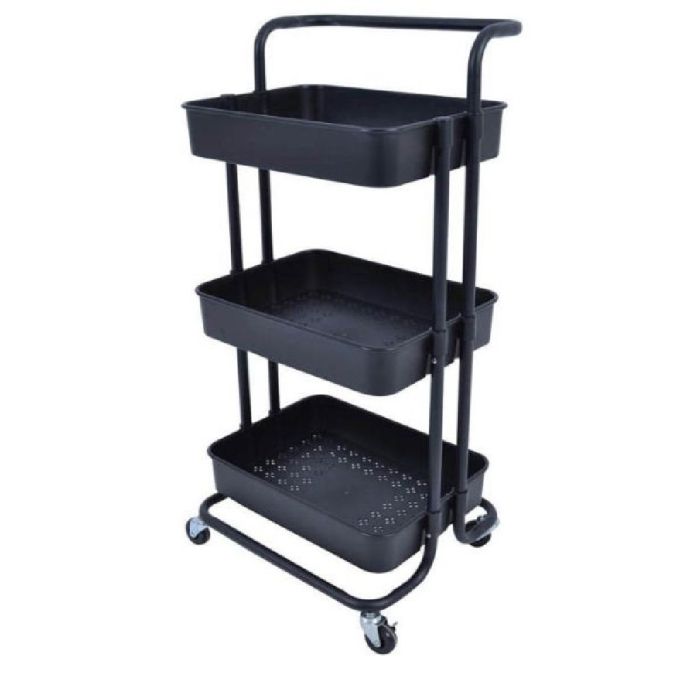 ΜΑΝΑΒΗΣ ΜΑΥΡΟ ΜΑΤ ΜΕΤΑΛΙΚΟΣ 3ΠΛΟΣ ΤΡΟΧΗΛΑΤΟΣ (43X36X86)