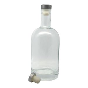 ΜΠΟΥΚΑΛΙ ΓΥΑΛΙΝΟ ΜΕ ΑΣΗΜΙ ΚΑΠΑΚΙ (9,4X23 - 0,75L)