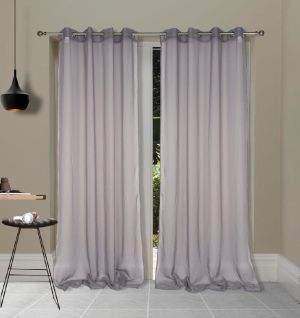 ΚΟΥΡΤΙΝΑ ΕΤΟΙΜΗ ΟΡΓΑΝΤΖΑ 140Χ260 ELSA ΓΚΡΙ 100%POL