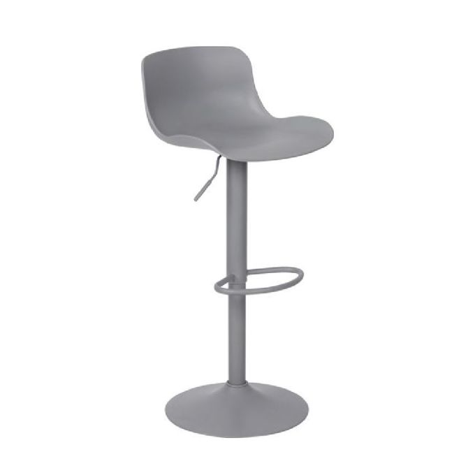 ΣΚΑΜΠΟ BAR MOSS ΒΑΡ ΜΕ ΠΛΑΤΗ ΜΕΤΑΛΛΟ ΒΑΦΗ ΓΚΡΙ PP 44X45X58-81-79-102CM