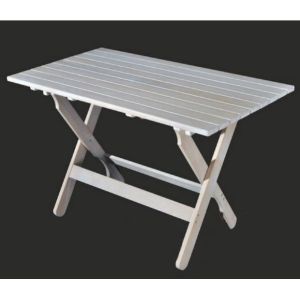 ΤΡΑΠΕΖΙ ΞΥΛΙΝΟ ΟΞΙΑ ΟΡΘΟΓΩΝΙΟ 80Χ120 ΛΕΥΚΟ ΛΑΚΑ