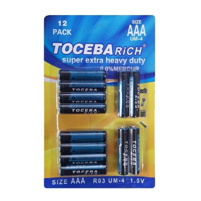 ΜΠΑΤΑΡΙΕΣ ΑΑΑ – UM-4 – 1.5V - 12PCS - 400093