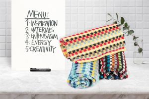 ΠΕΤΣΕΤΑ 30X50 ΣΚΟΥΡΗ ZAKAP 100% BAMBAKI DARKY