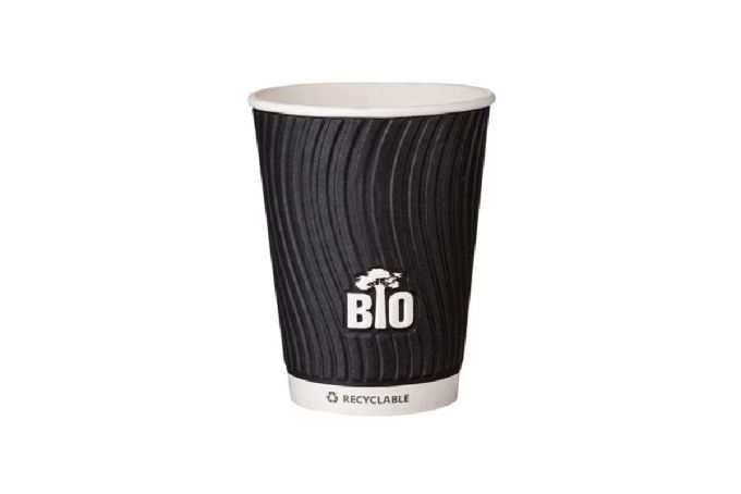 ΠΟΤΗΡΙ ΧΑΡΤΙΝΟ 12OZ DW DESIGN ΜΑΥΡΟ WATERBASED 25ΤΕΜ