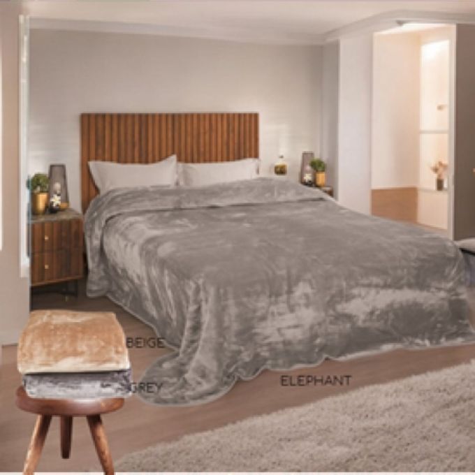 KOYBEPTA ΜΟΝΗ 150X220 MONOXP.ΒΕΛΟΥΤΕ MAYA BEIGE 490GR