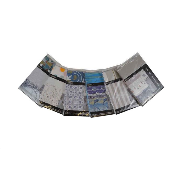 ΚΟΥΡΤΙΝΑ ΜΠΑΝΙΟΥ PACIFIC 180X200ΥΨ. 6ΧΡΩΜΑΤΑ