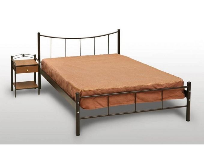 ΚΡΕΒΑΤΙ ΜΕΤΑΛΛΙΚΟ 150Χ200 ΧΑΜΟΓΕΛΟ ΜΕ ΤΑΒΛΕΣ ΛΕΥΚΟ