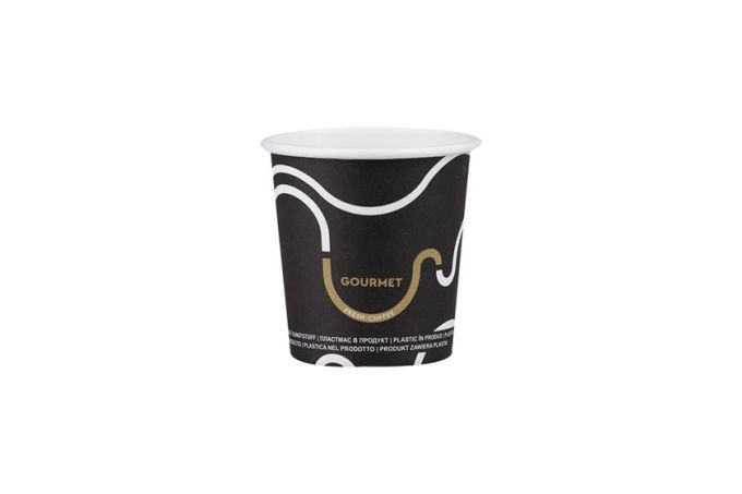 ΠΟΤΗΡΙ ΧΑΡΤΙΝΟ 4ΟΖ SW GOURMET ΜΑΥΡΟ NEW DESIGN 50ΤΕΜ