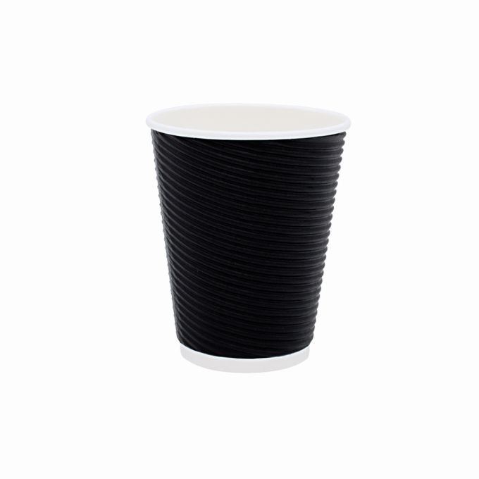 ΠΟΤΗΡΙΑ ΧΑΡΤΙΝΑ 12OZ PIPPLE ΜΑΥΡΟ 25ΤΕΜ.
